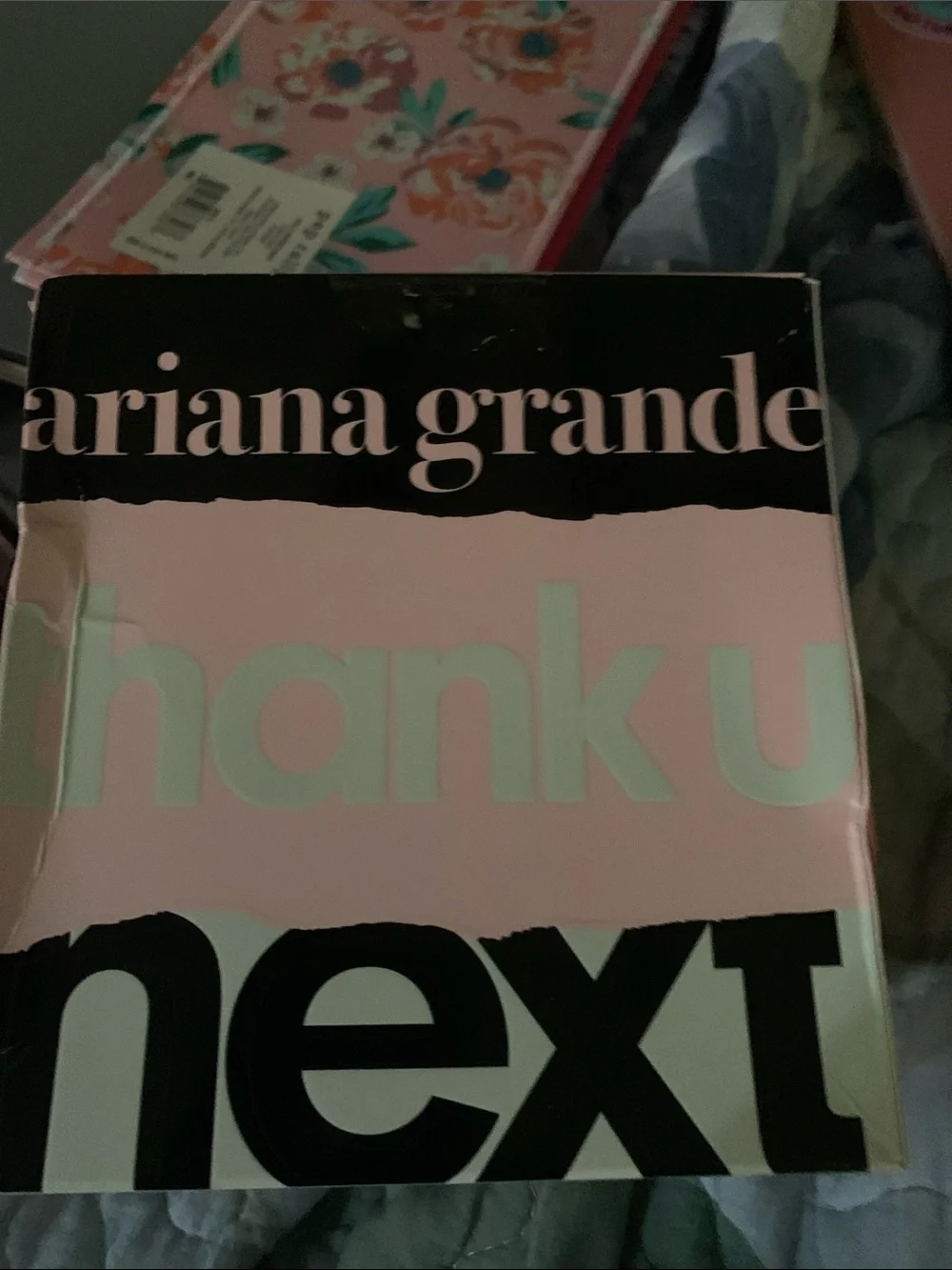 Ariana Grande Thank U Next Fragrance in Pale Pink Box